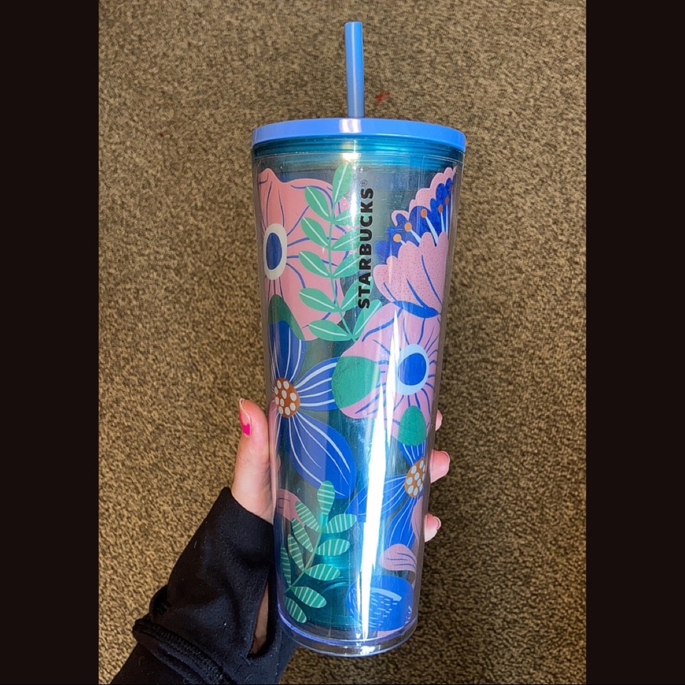 Floral Starbucks Tumbler